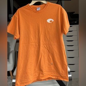 Costa Gildan orange short sleeve shirt mens size medium